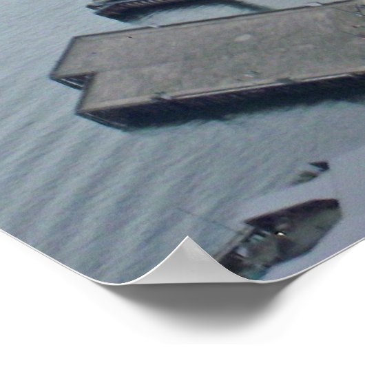 Aerial view of seattle poster (Ecke)