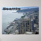 Aerial view of seattle poster (Vorne)