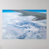 Aerial View of the Snowy Alps – Flight to Venice Poster (Vorne)