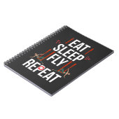 Aerial Yoga Artist Gymnastic Notizblock (Linke Seite)