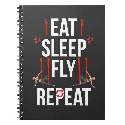 Aerial Yoga Artist Gymnastic Notizblock (Vorderseite)