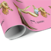Aerial Yoga Fitness Thunder_Cove Geschenkpapier (Rolleneckpunkt)