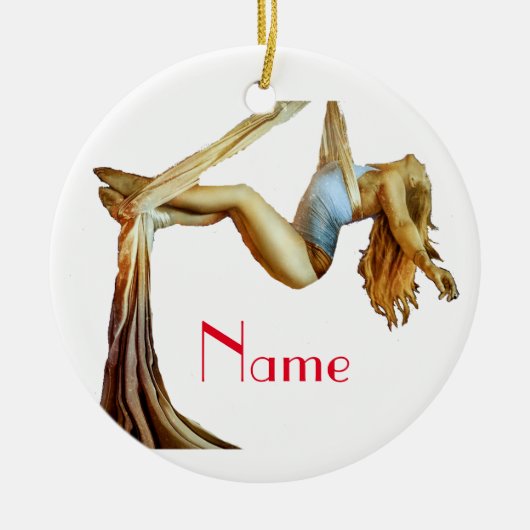 Aerial Yoga Fitness Thunder_Cove Keramik Ornament (Vorne)