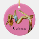 Aerial Yoga Fitness Thunder_Cove Keramik Ornament (Hinten)