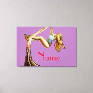 Aerial Yoga Fitness Thunder_Cove Leinwanddruck