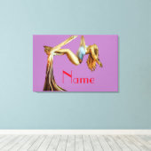 Aerial Yoga Fitness Thunder_Cove Leinwanddruck (Insitu (Holzboden))