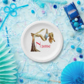 Aerial Yoga Fitness Thunder_Cove Pappteller (Party)