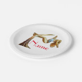 Aerial Yoga Fitness Thunder_Cove Pappteller (Schrägansicht)