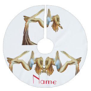 Aerial Yoga Fitness Thunder_Cove Polyester Weihnachtsbaumdecke