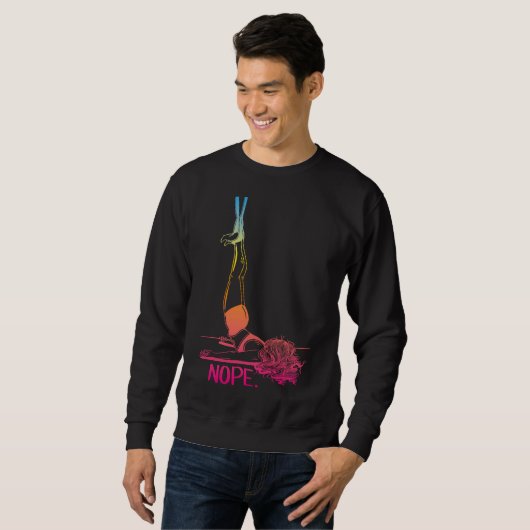 Aerial Yoga Hammock Nope Color Sweatshirt (Vorne ganz)