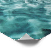 AERIALFOTOGRAFIE DER WEISSEN SAND UND GRÜNE POSTER (Ecke)