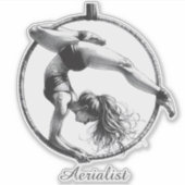 Aerialist Aerial Hoop Lyra Aufkleber (Vorderseite)