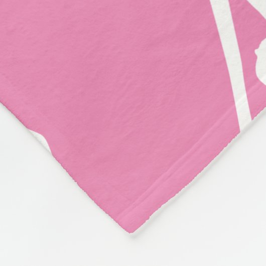 Aerialist Aerial Silber Lyra Silhouetten rosa Fleecedecke (Ecke)