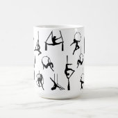 Aerialist Aerial Silks Lyra Silhouetten Kaffeetasse (Mittel)