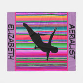 Aerialist Aztec Personalisiert Fleece Blanket (Vorderseite (Horizontal))