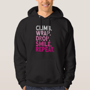Aerialist Climb Warp Drop Smile Wiederholung Lufts Hoodie