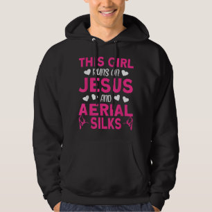Aerialist Dieses Mädchen läuft auf Jesus und Flugs Hoodie