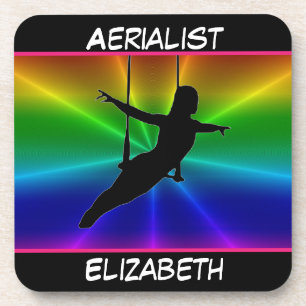 Aerialist Rainbow Burst Getränkeuntersetzer