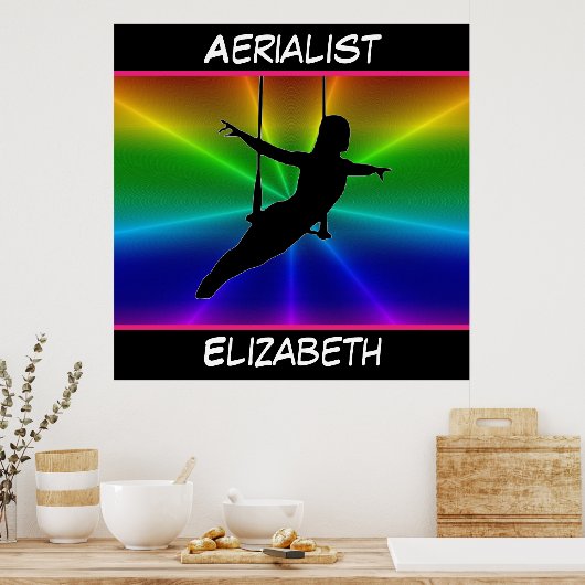 Aerialist Rainbow Burst Poster (Küche)