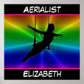 Aerialist Rainbow Burst Poster (Vorne)