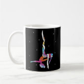 Aerialist - Seidenyoga aus der Luft - Seidenraupen Kaffeetasse (Links)