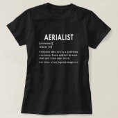 Aerialistisches Substantiv lustige Definition T-Shirt (Design vorne)