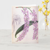 Aerides Lobbii Vintag Lilac Lindenia Orchid Karte (Gelbe Blume)