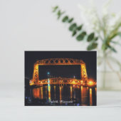 Aeriel Lift Bridge Duluth Minnesota Postkarte (Stehend Vorderseite)