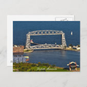 Aeriel Lift Bridge Duluth Minnesota Postkarte (Vorne/Hinten)