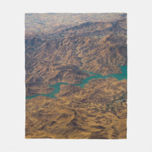 AERIELLE FOTOGRAFIE DES BROWN BERGES FLEECEDECKE