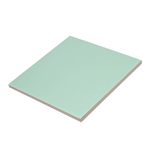 Aero blau (Vollfarbe) Fliese (Seite)