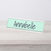 Aero Blue Name Plate Schreibtischnamensplakette (Vorderseite )