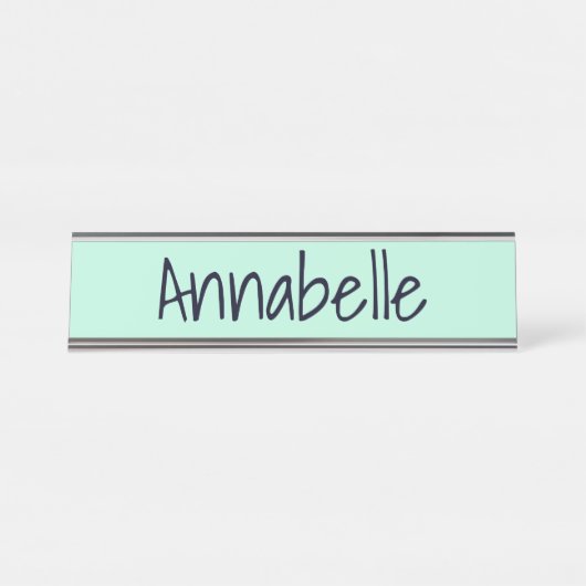 Aero Blue Name Plate Schreibtischnamensplakette (Vorderseite )