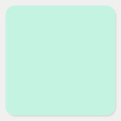 Aero Blue Quadratischer Aufkleber (Vorderseite)