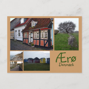 AErø Collage Postkarte