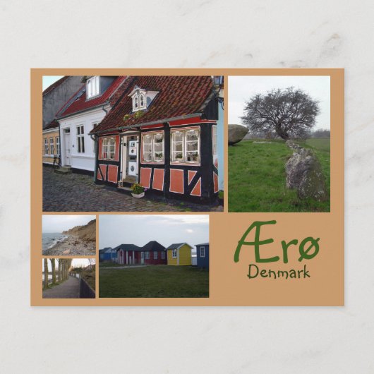 AErø Collage Postkarte (Vorderseite)