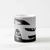 Aero Front Saabs 9-5 - Grau auf dunklem Kaffeetasse (Mittel)