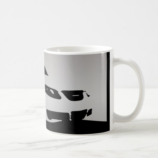 Aero Front Saabs 9-5 - Grau auf dunklem Kaffeetasse (Rechts)
