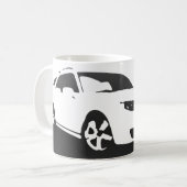 Aero Front Saabs 9-5 - Holzkohle auf hellem Kaffeetasse (Vorderseite Links)