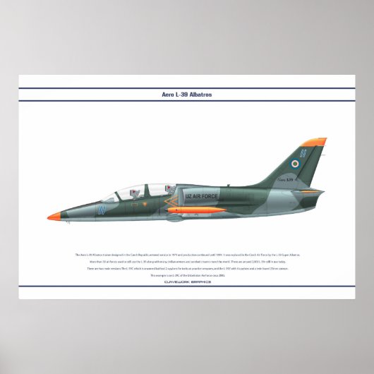 Aero L-39 Usbekistan Poster (Vorne)