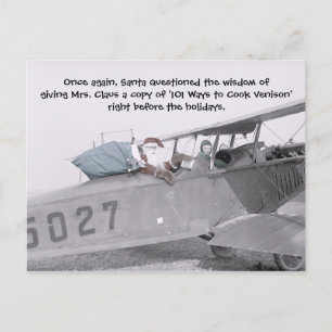 Aero Santa! -Postkarte Feiertagspostkarte