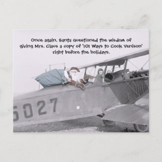 Aero Santa! -Postkarte Feiertagspostkarte