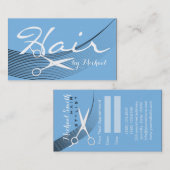 Aero Solid Hair Stylist Ernennung Terminkarte (Vorne/Hinten)