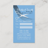 Aero Solid Hair Stylist Ernennung Terminkarte (Rückseite)