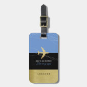 Aero Travel Bags Identifier Elegant Blue Gepäckanhänger (Vorderseite vertikal)