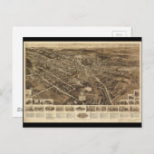Aero View Map of Goshen New York (1922) Postkarte (Vorne/Hinten)