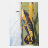Aerobatic Doppeldecker auf The Field Geschirrtuch (Vertikal)