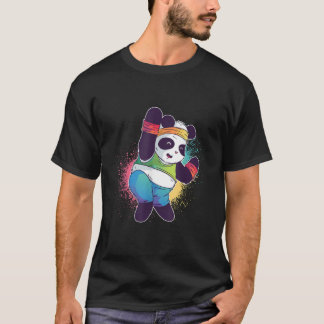 Aerobic Dance S Panda Dance S T-Shirt