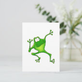 Aerobic Frog Postkarte (Stehend Vorderseite)