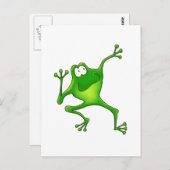 Aerobic Frog Postkarte (Vorne/Hinten)